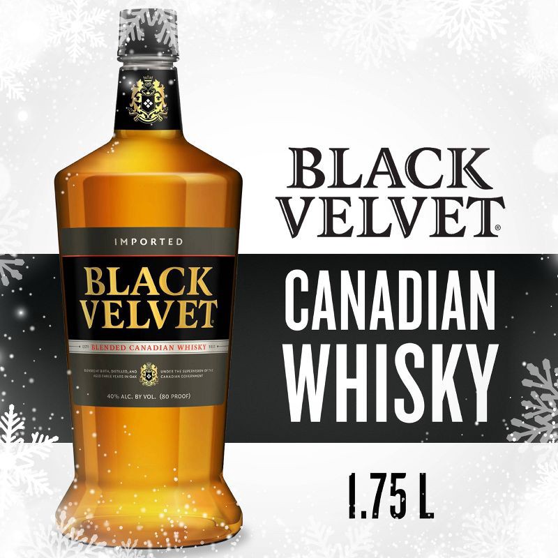 slide 5 of 7, Black Velvet Canadian Whisky - 1.75L Bottle, 1.75 liter