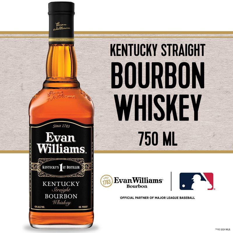 slide 3 of 8, Evan Williams Bourbon Whiskey - 750ml Bottle, 750 ml