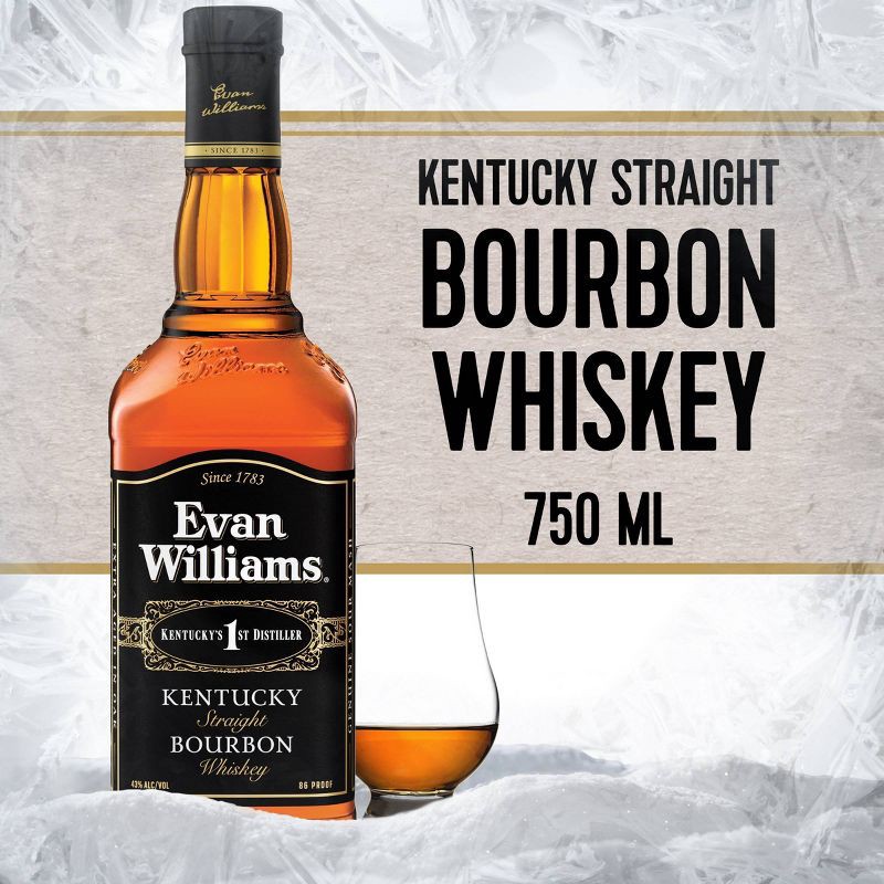 slide 4 of 8, Evan Williams Bourbon Whiskey - 750ml Bottle, 750 ml