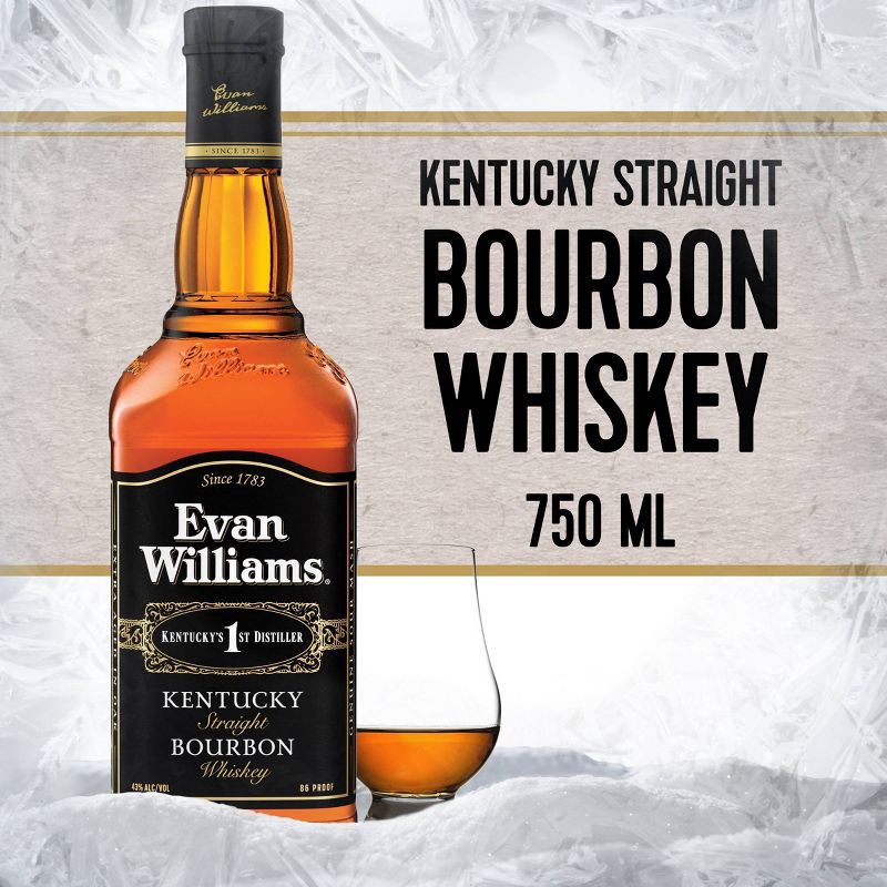 slide 4 of 10, Evan Williams Bourbon Whiskey - 750ml Bottle, 750 ml