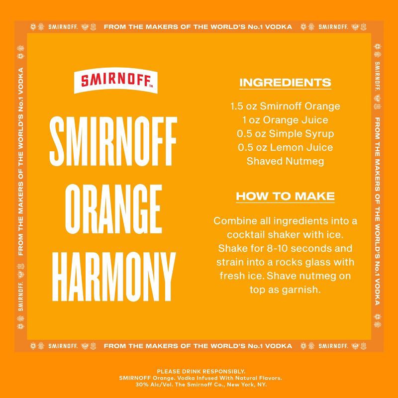 slide 3 of 6, Smirnoff Orange Flavored Vodka - 750ml Bottle, 750 ml