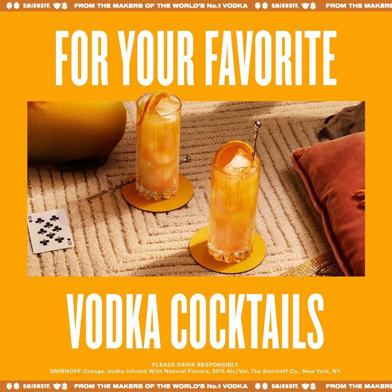 slide 4 of 6, Smirnoff Orange Flavored Vodka - 750ml Bottle, 750 ml