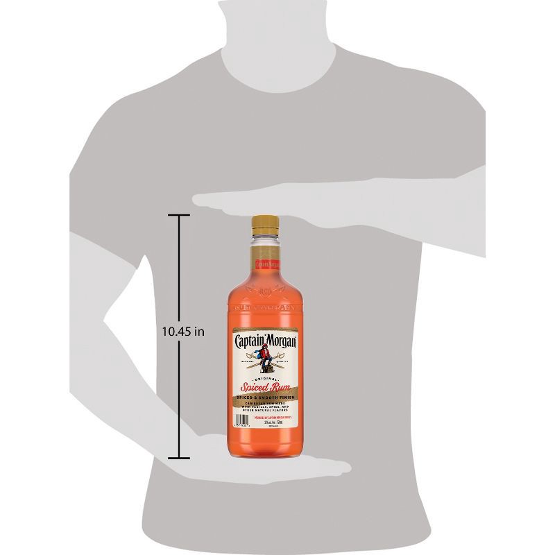 slide 8 of 9, Captain Morgan Original Spiced Rum - 750ml Plastic Bottle, 750 ml