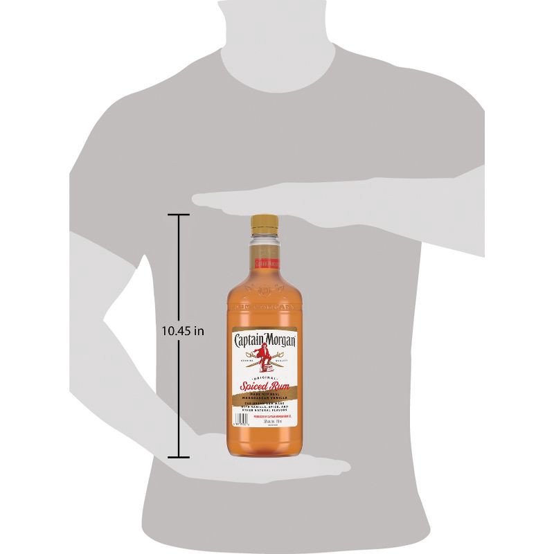 slide 9 of 9, Captain Morgan Original Spiced Rum - 750ml Plastic Bottle, 750 ml