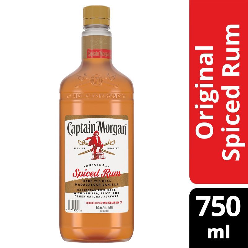 slide 10 of 11, Captain Morgan Original Spiced Rum - 750ml Plastic Bottle, 750 ml