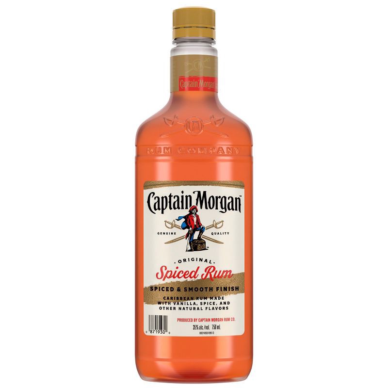 slide 1 of 9, Captain Morgan Original Spiced Rum - 750ml Plastic Bottle, 750 ml