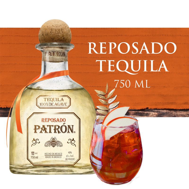 slide 5 of 10, Patron Patrón Reposado Tequila - 750ml Bottle, 750 ml