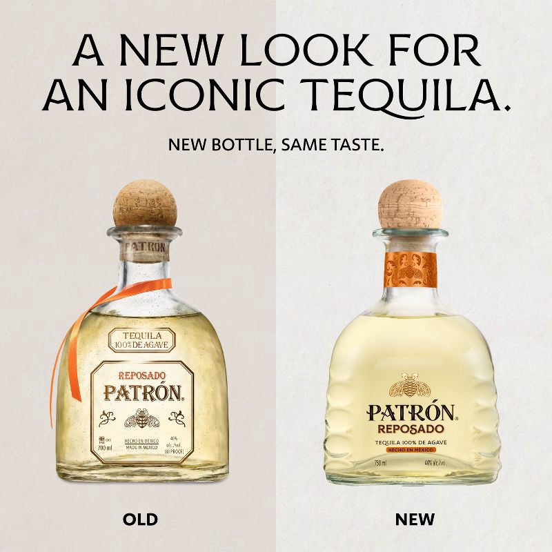 slide 3 of 10, Patron Patrón Reposado Tequila - 750ml Bottle, 750 ml
