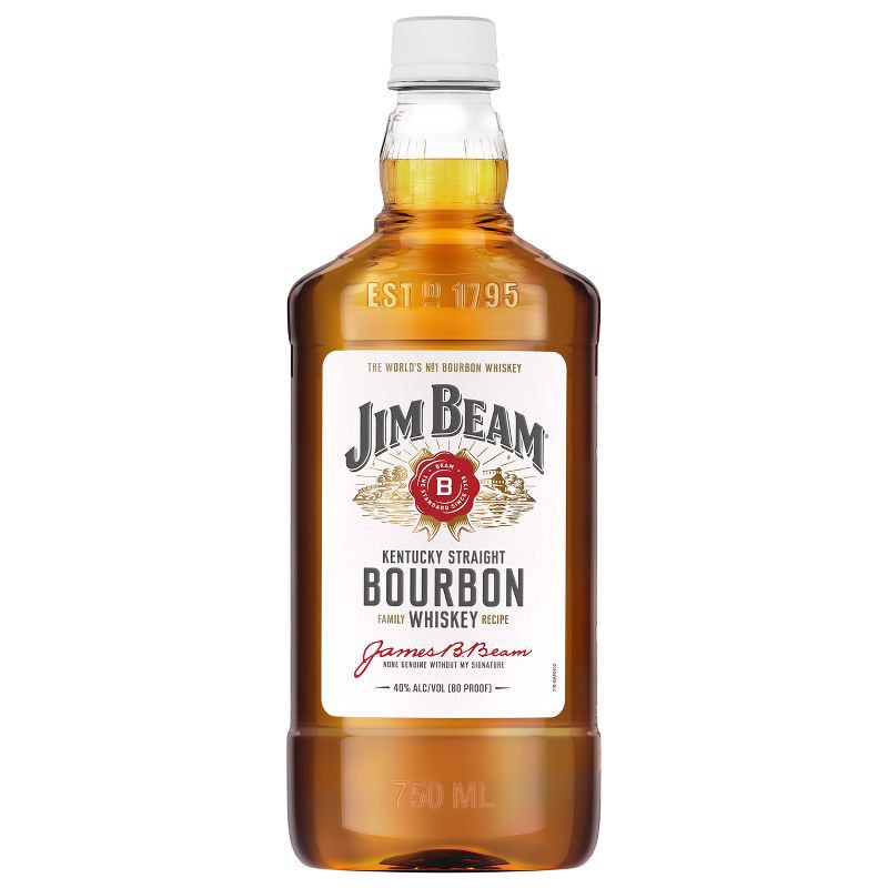 slide 1 of 7, Jim Beam Bourbon Whiskey - 750ml Plastic Bottle, 750 ml