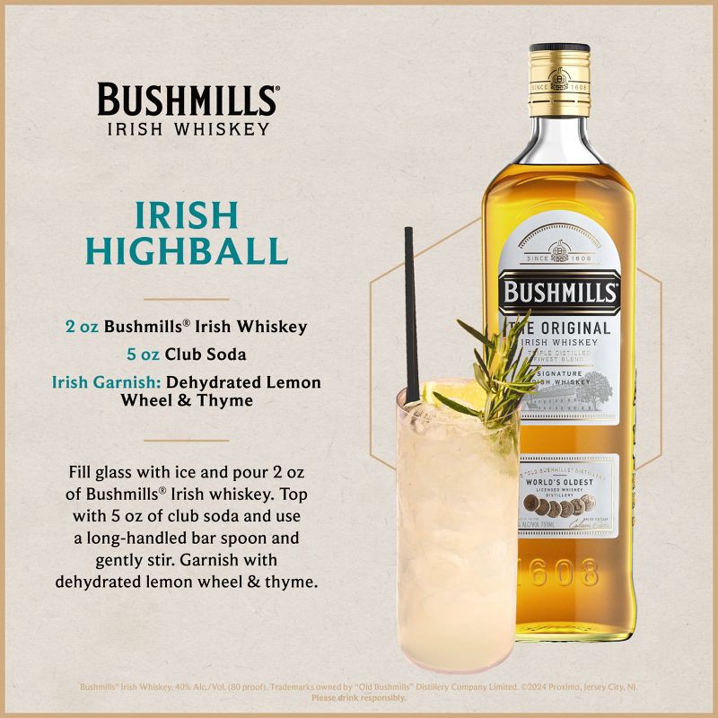 slide 3 of 14, Bushmills Bushmill's Irish Whiskey - 750ml Bottle, 750 ml