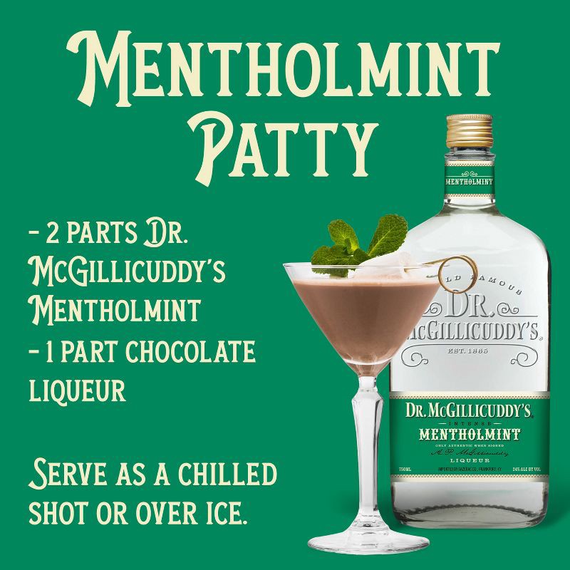 slide 3 of 9, Dr McGillicuddy's Mentholmint Liqueur- 750ml Bottle, 750 ml