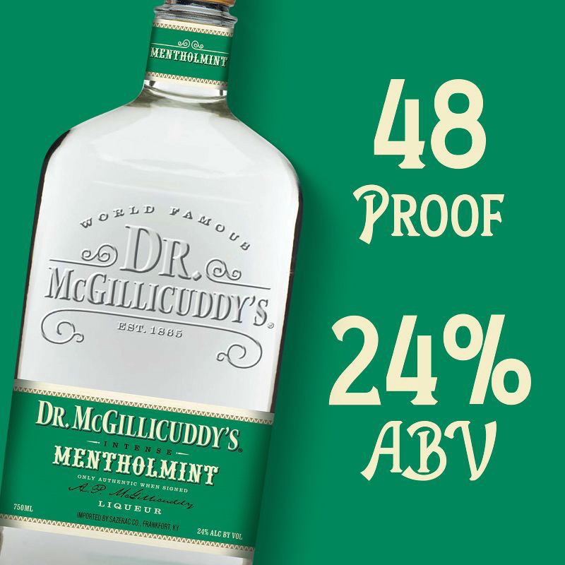 slide 8 of 9, Dr McGillicuddy's Mentholmint Liqueur- 750ml Bottle, 750 ml