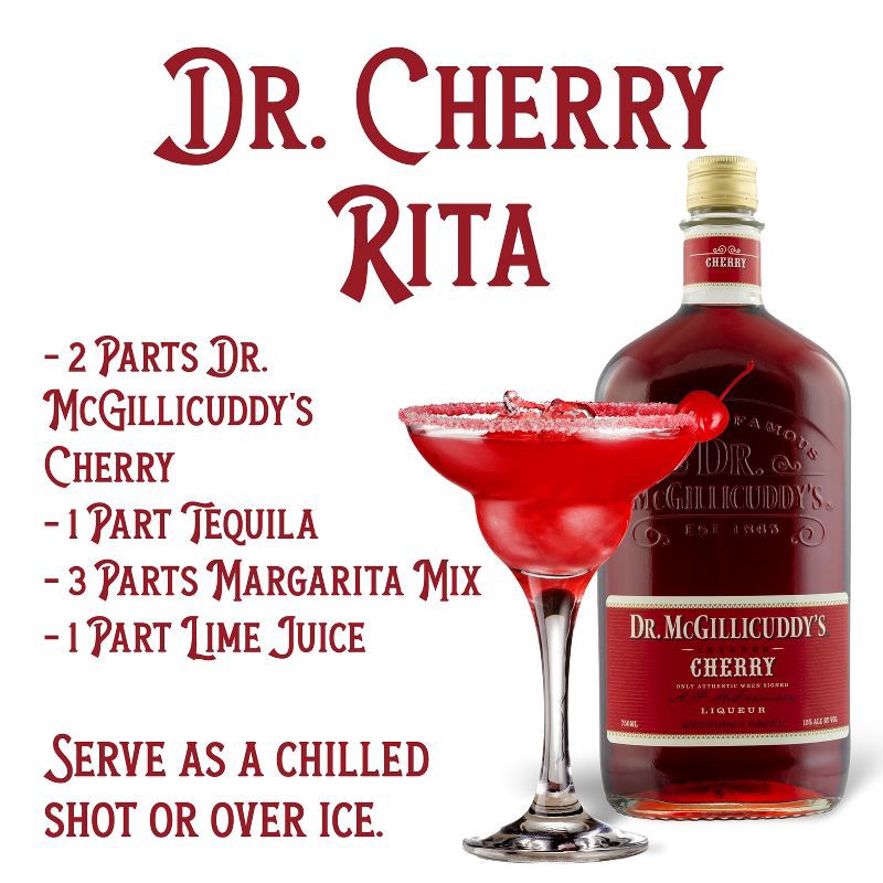slide 3 of 9, Dr McGillicuddy's Cherry Liqueur - 750ml Bottle, 750 ml