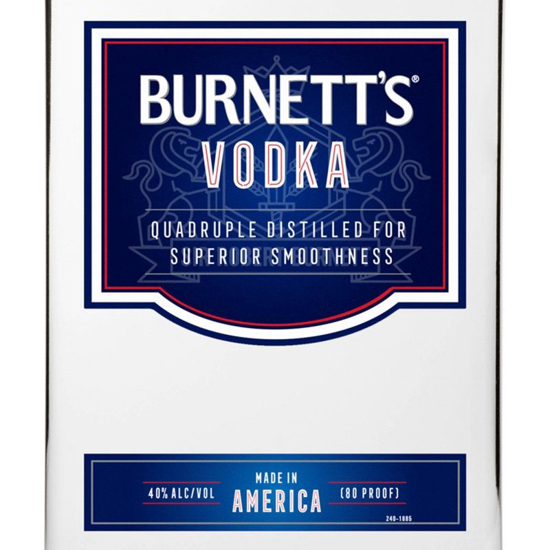 slide 2 of 7, Burnett's Vodka - 1.75L Bottle, 1.75 liter