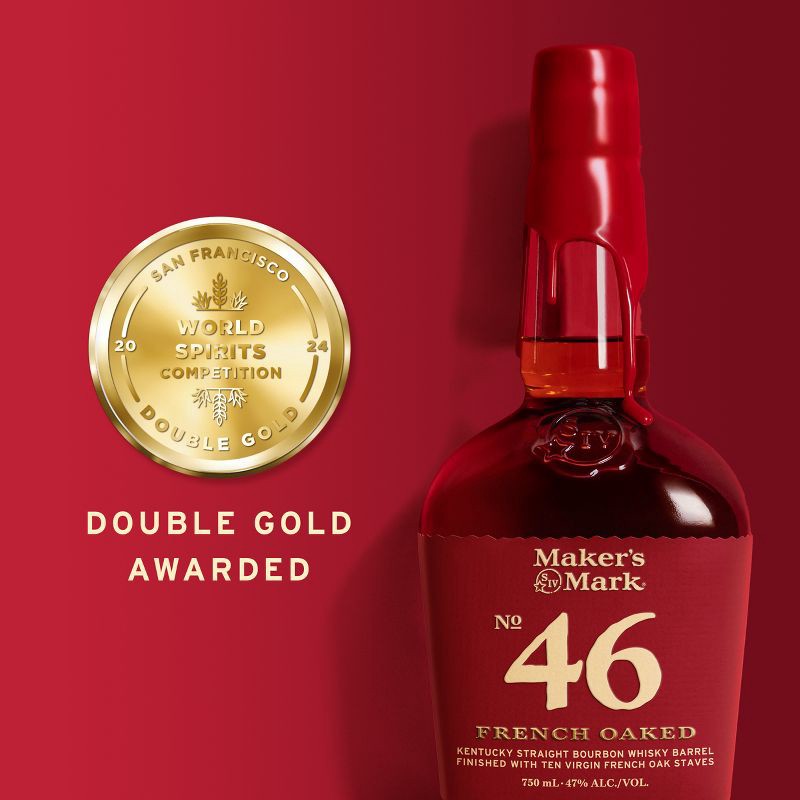 slide 3 of 12, Maker's Mark 46 Bourbon Whisky - 750ml Bottle, 750 ml
