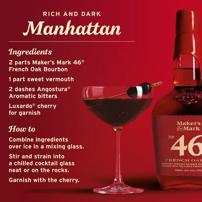 slide 5 of 12, Maker's Mark 46 Bourbon Whisky - 750ml Bottle, 750 ml
