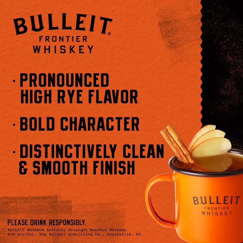 slide 2 of 10, Bulleit Bourbon Frontier Whiskey - 750ml Bottle, 750 ml