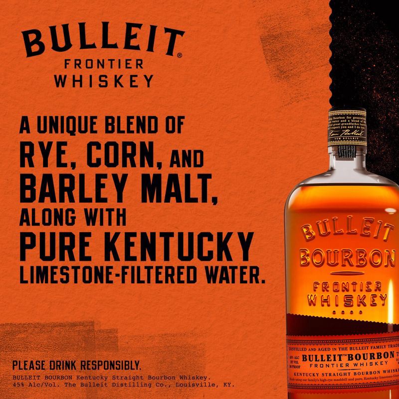 slide 9 of 10, Bulleit Bourbon Frontier Whiskey - 750ml Bottle, 750 ml