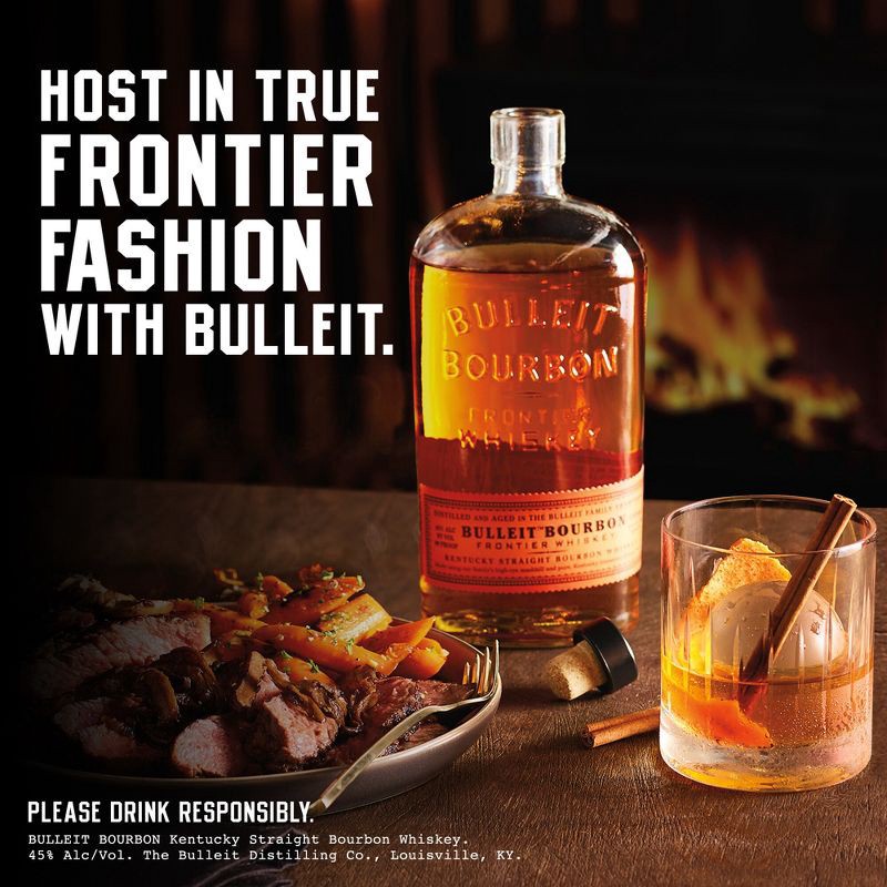 slide 6 of 10, Bulleit Bourbon Frontier Whiskey - 750ml Bottle, 750 ml