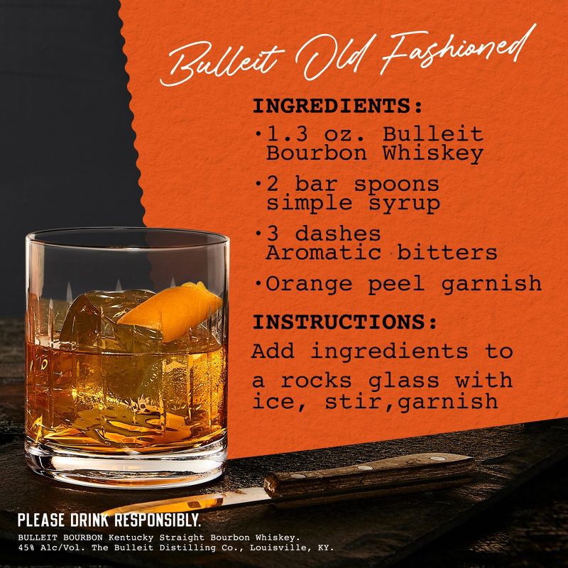 slide 5 of 10, Bulleit Bourbon Frontier Whiskey - 750ml Bottle, 750 ml