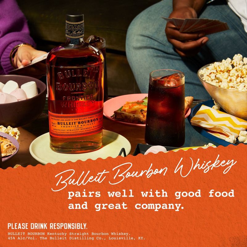 slide 5 of 10, Bulleit Bourbon Frontier Whiskey - 750ml Bottle, 750 ml