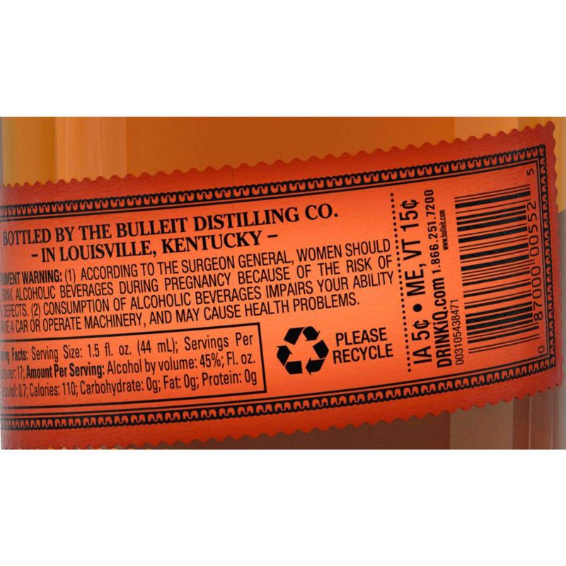 slide 6 of 8, Bulleit Bourbon Frontier Whiskey - 750ml Bottle, 750 ml