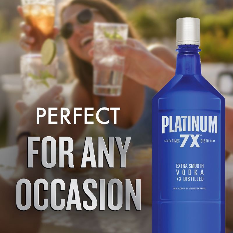 slide 2 of 9, Platinum 7X Vodka - 1.75L Bottle, 1.75 liter