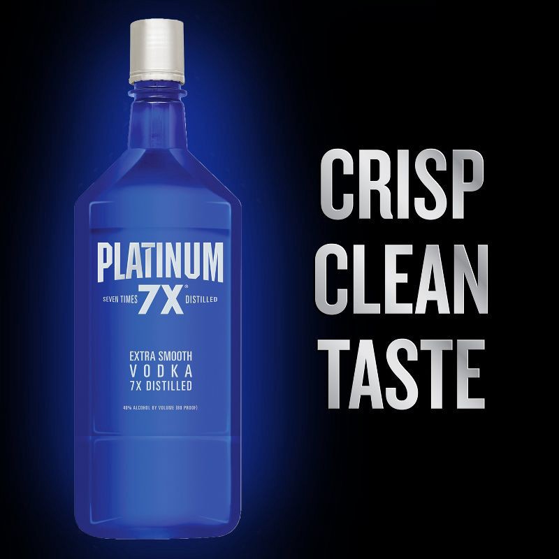 slide 5 of 9, Platinum 7X Vodka - 1.75L Bottle, 1.75 liter