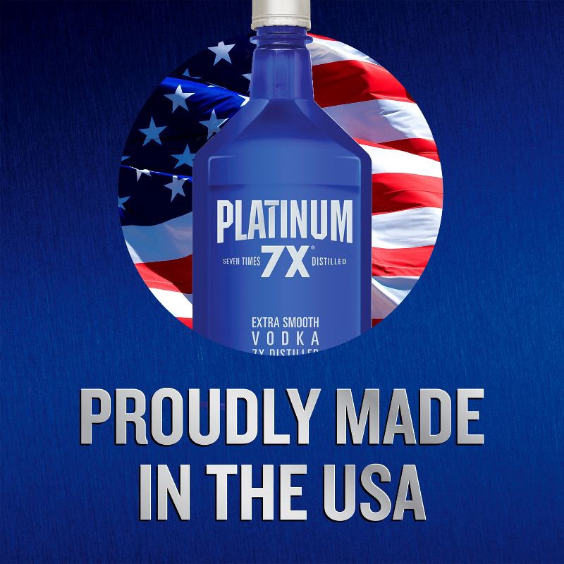 slide 7 of 9, Platinum 7X Vodka - 1.75L Bottle, 1.75 liter