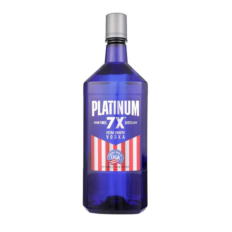 slide 9 of 9, Platinum 7X Vodka - 1.75L Bottle, 1.75 liter