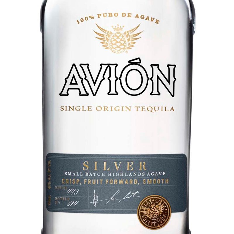 slide 6 of 8, Tequila Avion Avion Silver Tequila - 750ml Bottle, 750 ml
