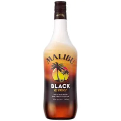 Malibu Black Rum - 750ml Bottle