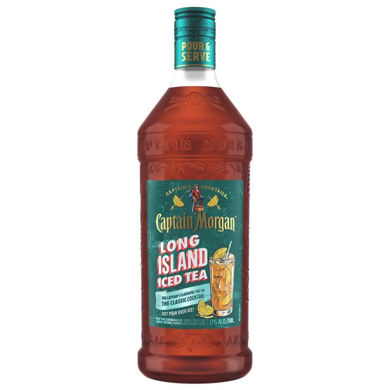 slide 1 of 6, Captain Morgan Long Island Iced Tea Cocktail - 1.75L Bottle, 1.75 liter