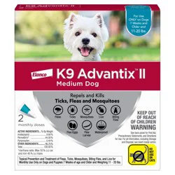 K9 Advantix II Topical Medium Dog Flea & Tick Treatment