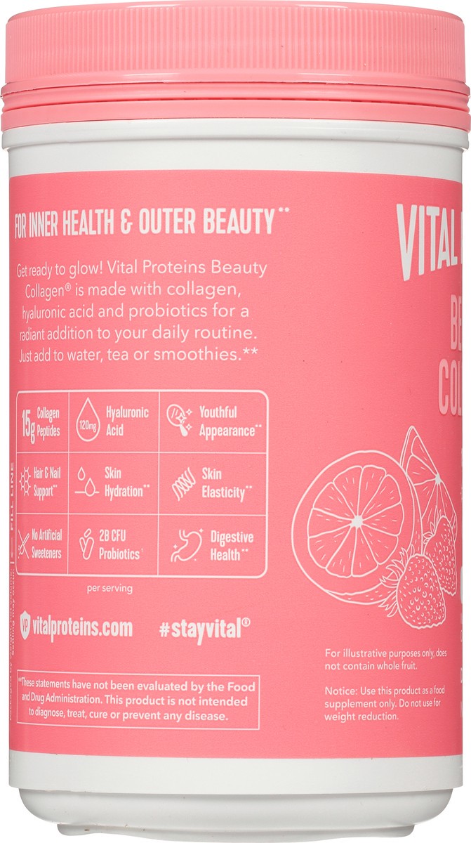 slide 14 of 14, Vital Proteins Strawberry Lemon Beauty Collagen 9.6 oz, 9.6 oz