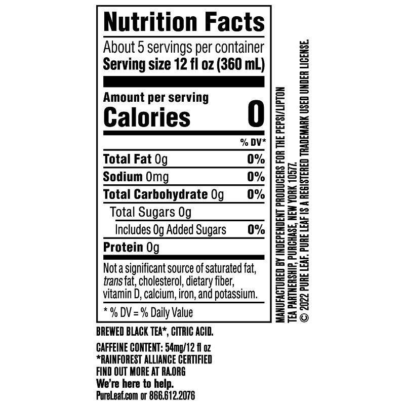 slide 5 of 5, Pure Leaf Unsweetened Iced Tea - 59 fl oz, 59 fl oz