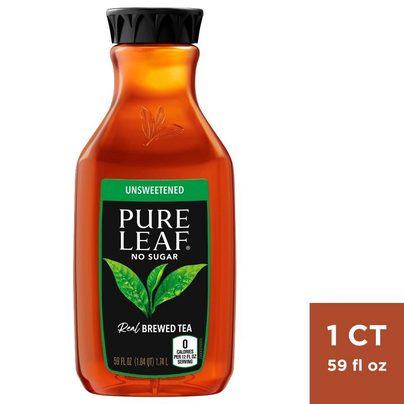 slide 1 of 3, Pure Leaf Unsweetened Iced Tea - 59 fl oz, 59 fl oz