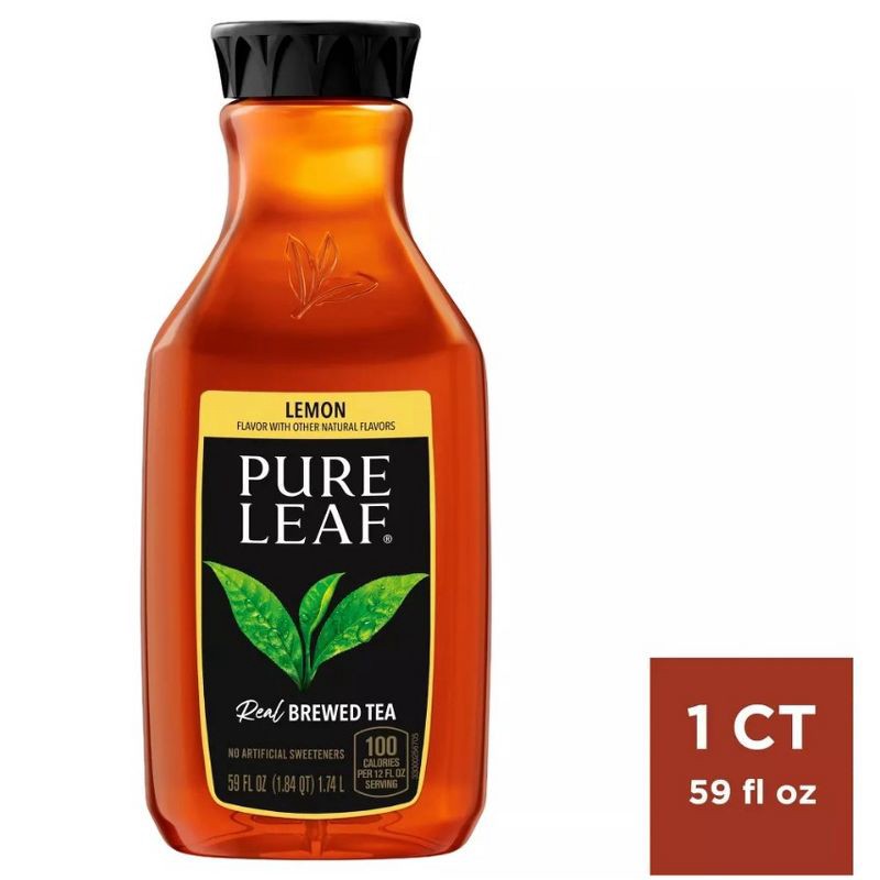 slide 1 of 3, Pure Leaf Sweetened Lemon Iced Tea - 59 fl oz, 59 fl oz