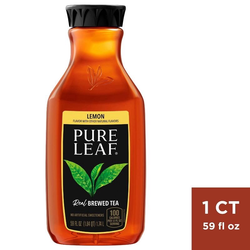 slide 1 of 3, Pure Leaf Sweetened Lemon Iced Tea - 59 fl oz, 59 fl oz