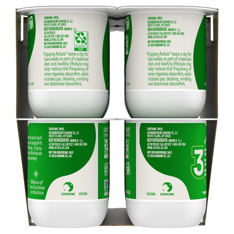 slide 10 of 12, Activia Low Fat Probiotic Vanilla Yogurt - 12ct/4oz Cups, 12 ct; 4 oz