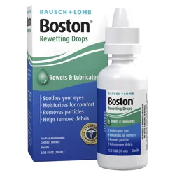 Bausch + Lomb Boston Rewetting Drops 0.33 oz