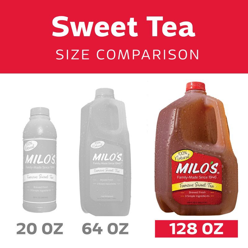 slide 5 of 10, Milo's All Natural Sweet Tea - 128 fl oz, 128 fl oz