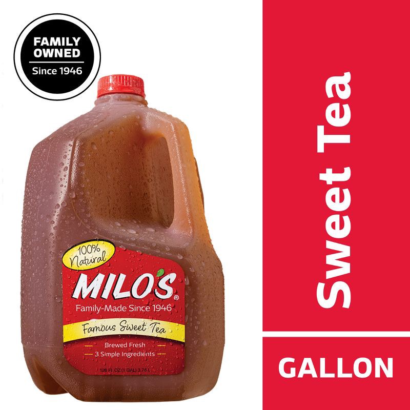 slide 8 of 10, Milo's All Natural Sweet Tea - 128 fl oz, 128 fl oz