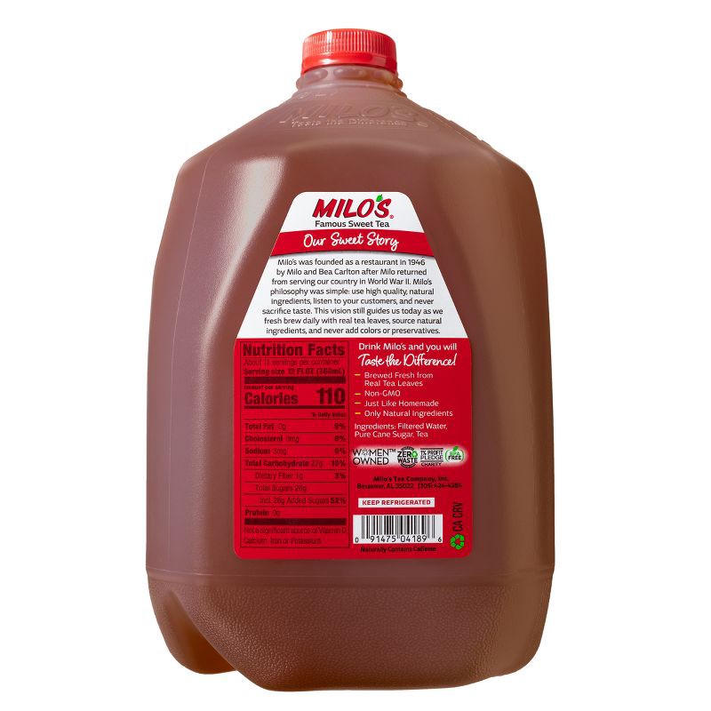 slide 10 of 10, Milo's All Natural Sweet Tea - 128 fl oz, 128 fl oz