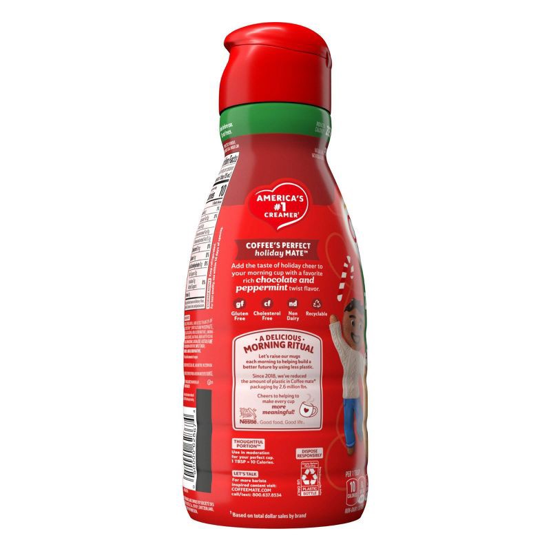 slide 10 of 10, Coffee mate Zero Sugar Peppermint Mocha Liquid Coffee Creamer - 32 fl oz, 32 fl oz