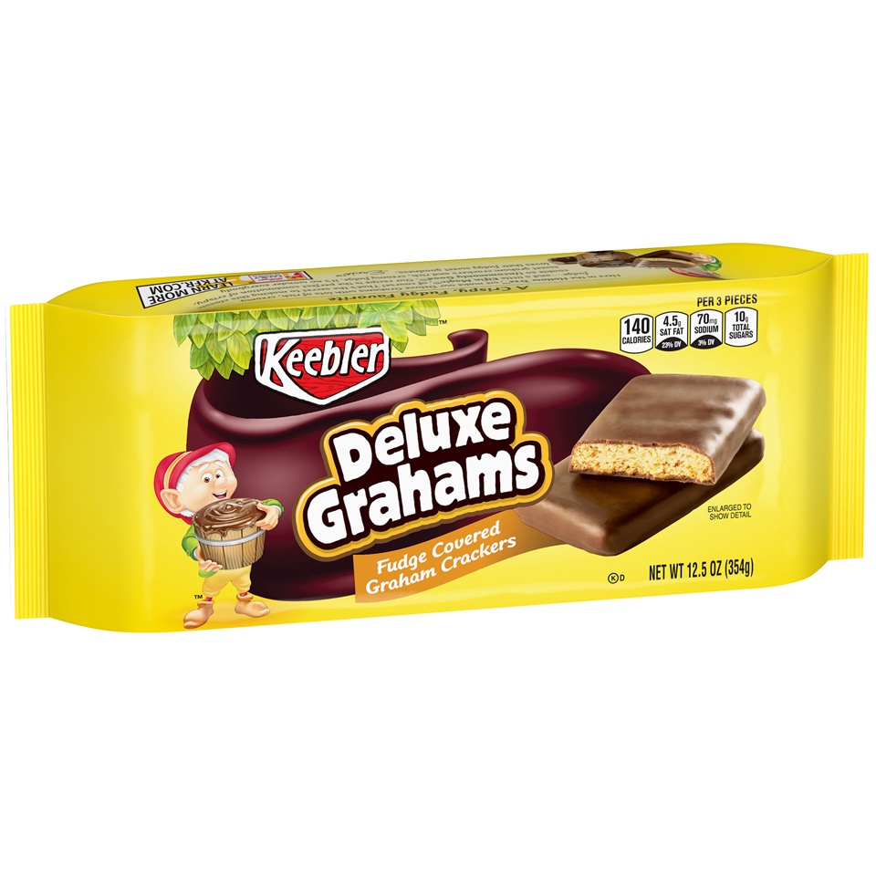 slide 2 of 5, Keebler Deluxe Grahams Fudge Covered Graham Crackers - 12.5oz, 12.5 oz