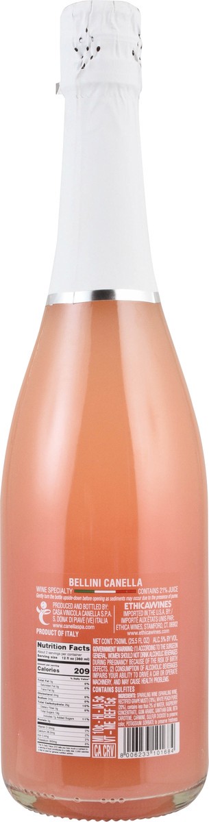 slide 7 of 14, Canella Sparkling Wine Bellini, 750 ml