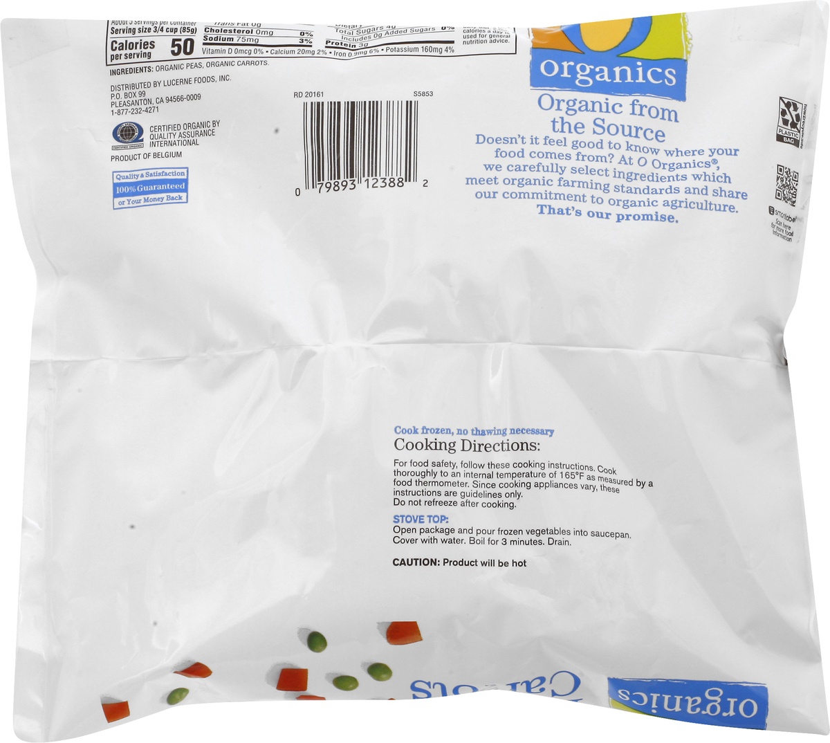 slide 8 of 9, O Organics O Orgnc Peas & Carrots, 16 oz