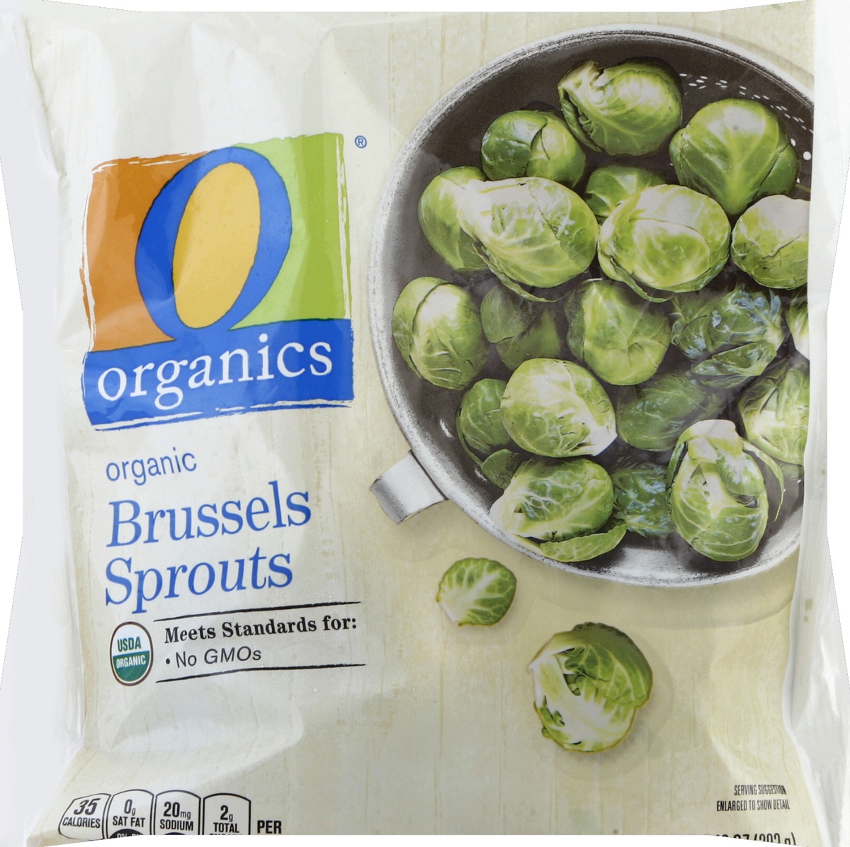 slide 3 of 5, O Organics Organic Brussels Sprouts, 10 oz