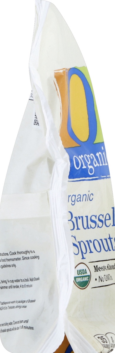 slide 4 of 5, O Organics Organic Brussels Sprouts, 10 oz